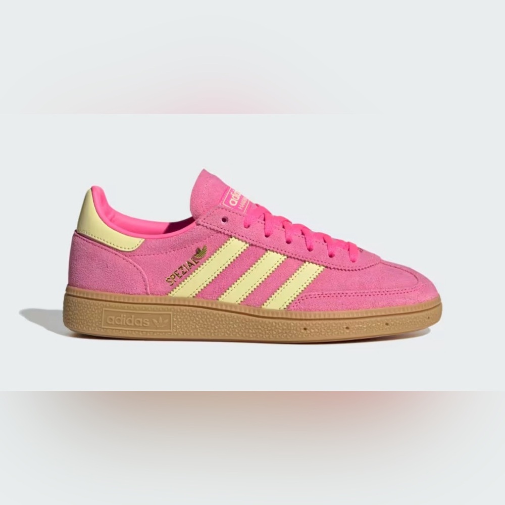 Adidas Spezial Pink and Yellow Sneakers